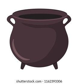 witches cauldron, pot vector design isolated on white background