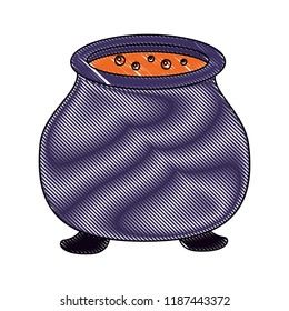 witches cauldron with potion halloween