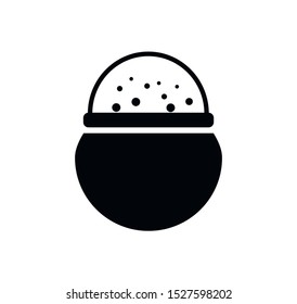 A witches cauldron vector silhouette