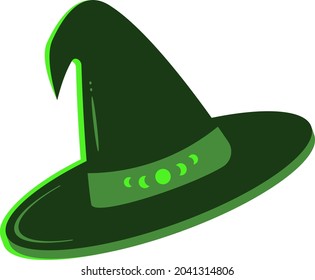 witches hat Halloween. vector illustration. Happy Halloween. eps 8