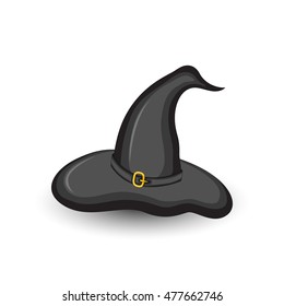 witches hat on a white isolated background.