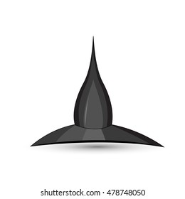 witches hat on a white isolated background.
