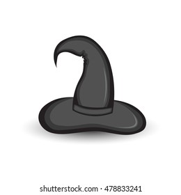 witches hat on a white isolated background.