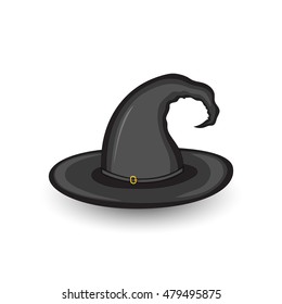 witches hat on a white isolated background.