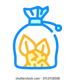 witches pouch color icon vector. witches pouch sign. isolated symbol illustration