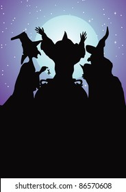 Witches Silhouette