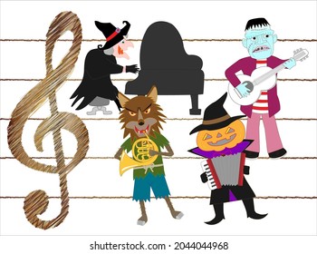 Witches and werewolves are holding concerts to celebrate Halloween.