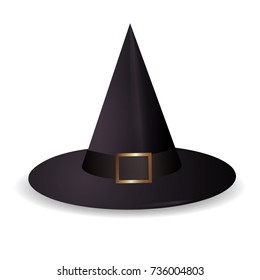 witch's cap isolated on white background. Vector