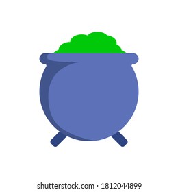 witch's cauldron icon on a white background