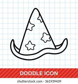 witch's hat doodle