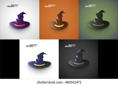 Witch's Hat Illustration, Graphic Concept For Your Design.