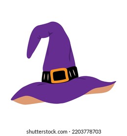 Witch's Hat Illustration for Halloween Design. vector illustration