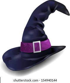 Witch's Hat On White Background, Vector 