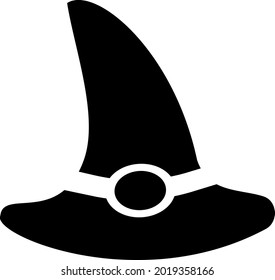 Witch's hat on a white background. vector illustration