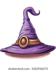 Witch's Hat vector design, Witch's Hat t-shirt graphics 