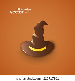 Witch's Hat, Vector Illustration eps10, Graphic Concept For Your Design.
