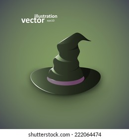 Witch's Hat, Vector Illustration eps10, Graphic Concept For Your Design.