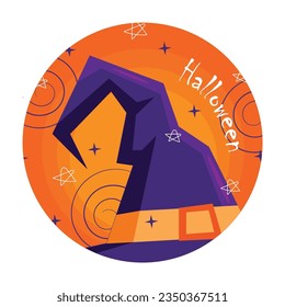 Witch's hat vector perfect for halloween