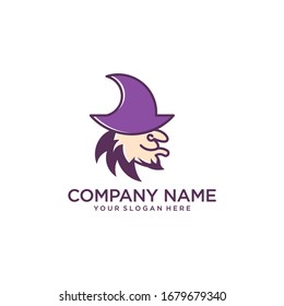 A witch's logo.
With a unique hat and mysterious smile.