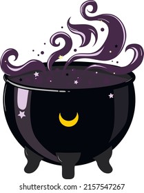 Witchs Magical Cauldron Magic Icon Picture Stock Vector (Royalty Free ...