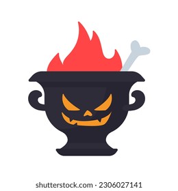 Witch's Poison Cauldron. Scary Devil's Cauldron Halloween Decoration