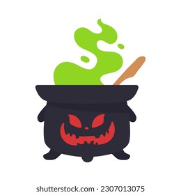 Witch's Poison Cauldron. Scary Devil's Cauldron Halloween Decoration