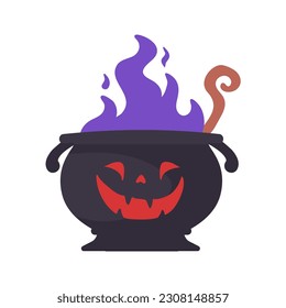 Witch's Poison Cauldron. Scary Devil's Cauldron Halloween Decoration