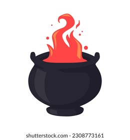Witch's Poison Cauldron. Scary Devil's Cauldron Halloween Decoration
