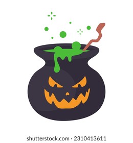 Witch's Poison Cauldron. Scary Devil's Cauldron Halloween Decoration