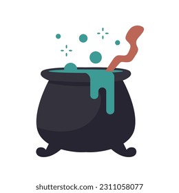 Witch's Poison Cauldron. Scary Devil's Cauldron Halloween Decoration
