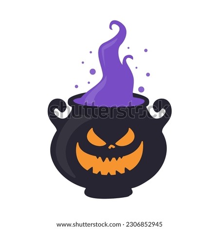 Witch's Poison Cauldron. Scary Devil's Cauldron Halloween Decoration