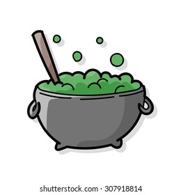 witch's pot doodle