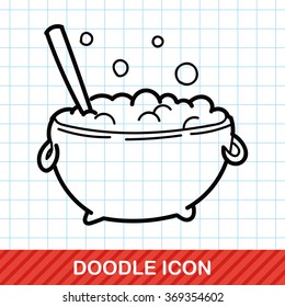 witch's pot doodle