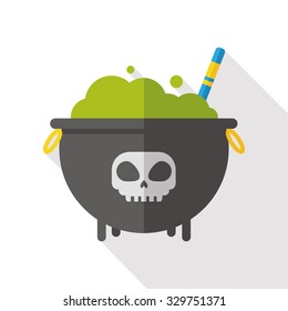 Witch's pot flat icon