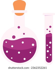 Witch's Potion Bottle Halloween illustration