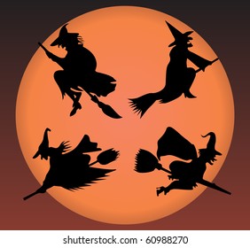 Witch's silhouette