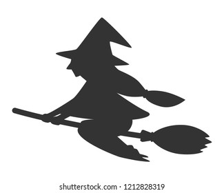 Witch's silhouette icon.