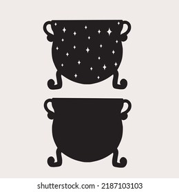 Witchy Craft Art With Witchy Bowls For Potions. Witchy, Magical Vector Art