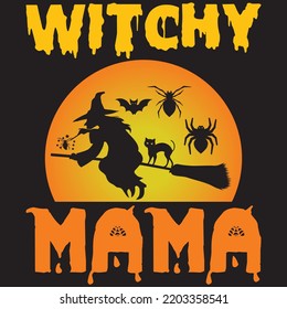 witchy mama t shirt design