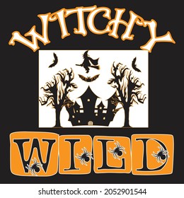 witchy wild halloween t-shirt collection.