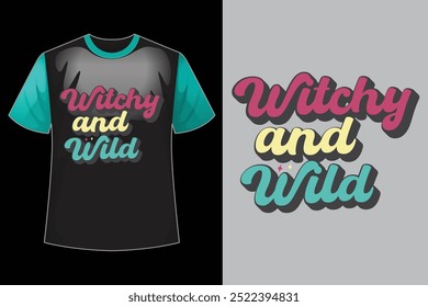 Witchy and Wild retro design