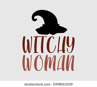 Witchy Woman, Halloween, Ghost, Spooky Season, witch, Halloween Funny, t shirt