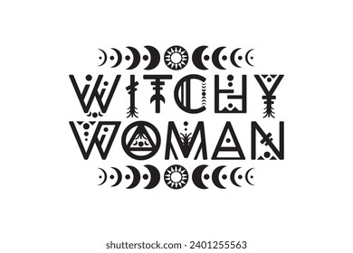 Witchy Woman, Witches, Witch Vibes, Witch, Halloween Shirt, Witchy Woman Gifts, Spooky, Magic Items, Funny Quotes, Tumbler Sticker Design, Cut File