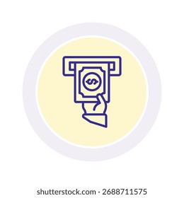 Retirar el icono de círculo de color, Vector, píxel perfecto, archivo de ilustrador 