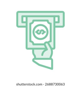 Doppelpunkt-Liniensymbol zurückziehen, Vektor, Pixel perfekt, Illustratordatei 