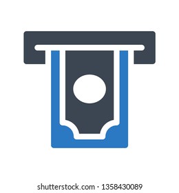 withdraw glyph double color