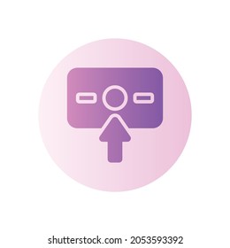 icono de degradado de retiro aislado en fondo blanco
