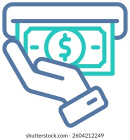 Withdraw Icon Element For Design