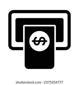 Entnehmen Sie Geld-Symbol, Vektorgrafik