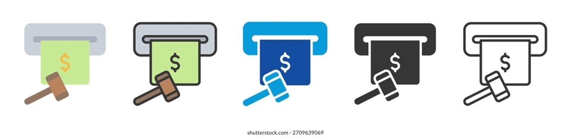 Retirar el conjunto de iconos de penalización Estilo múltiple Varias colecciones